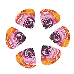 Hybrid Tea Rose Médiators en celluloïd coloré pour guitare basse, amateurs de musique, guitares, électriques et acoustiques avec 0,46 mm, 0,71 mm, 0,96 mm - Les Beatles, Paul McCartney, John Lennon, RIngo Starr, George Harrison Hybrid Tea Rose Médiators en celluloïd coloré pour guitare basse, amateurs de musique, guitares, électriques et acoustiques avec 0,46 mm, 0,71 mm, 0,96 mm – Image 2