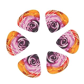 Hybrid Tea Rose Médiators en celluloïd coloré pour guitare basse, amateurs de musique, guitares, électriques et acoustiques avec 0,46 mm, 0,71 mm, 0,96 mm - Les Beatles, Paul McCartney, John Lennon, RIngo Starr, George Harrison Hybrid Tea Rose Médiators en celluloïd coloré pour guitare basse, amateurs de musique, guitares, électriques et acoustiques avec 0,46 mm, 0,71 mm, 0,96 mm – Image 2