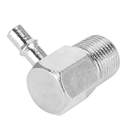 Intake Manifold Joint, Aluminum Alloy Intake Manifold Vacuum Fitting 90° 3/8Npt-1/4 Hose Nipple Car Modification 4535Z #TOP3