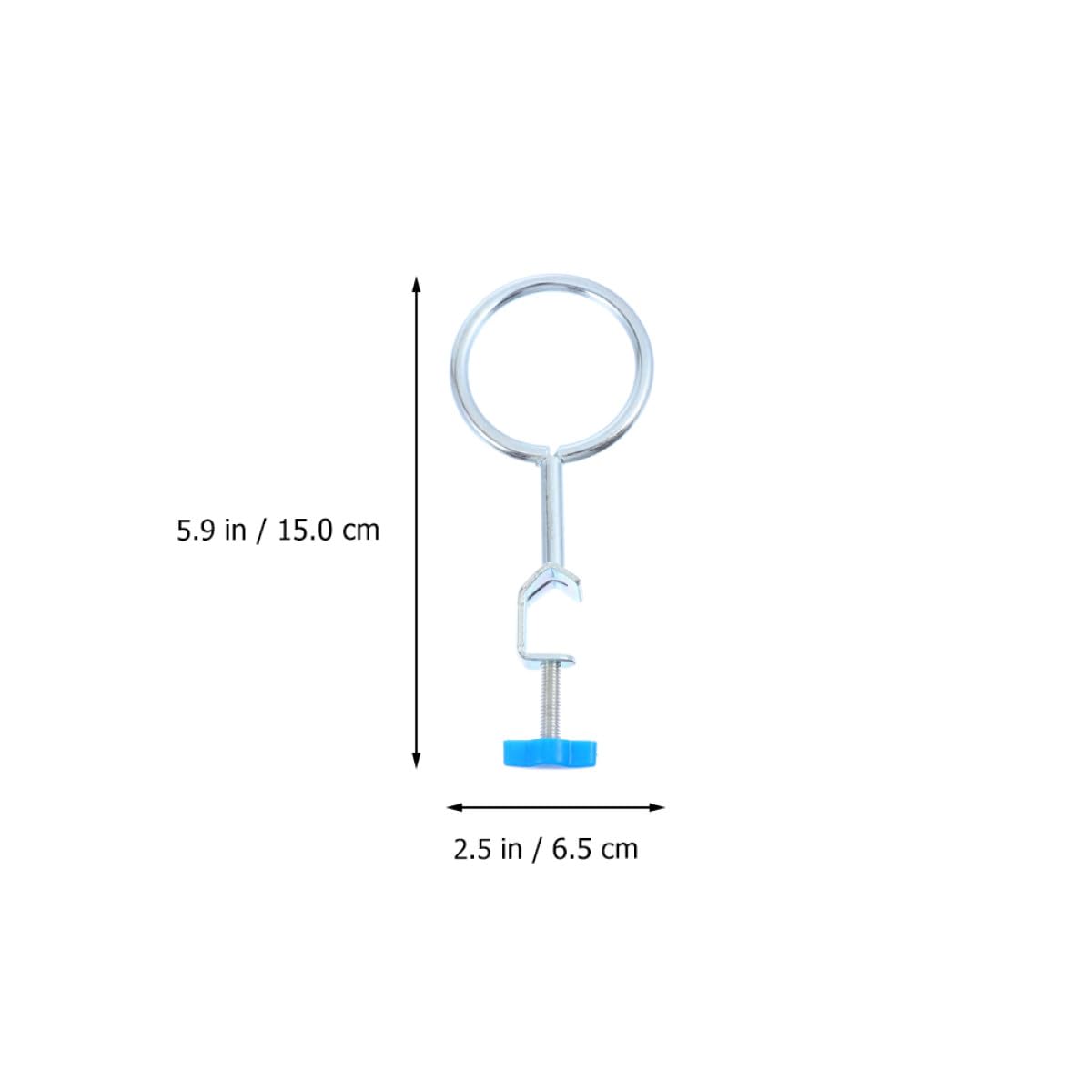 3pcs Iron Support Rings Laboratory Retort Stand Clamps for Chemistry Experiments Medium Size Lab Equipment Accessories Suitable for Middle and High School Science Labs