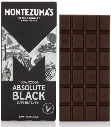 Montezuma 'S Absolute Dark Chocolate Black 100% Cocoa 90G