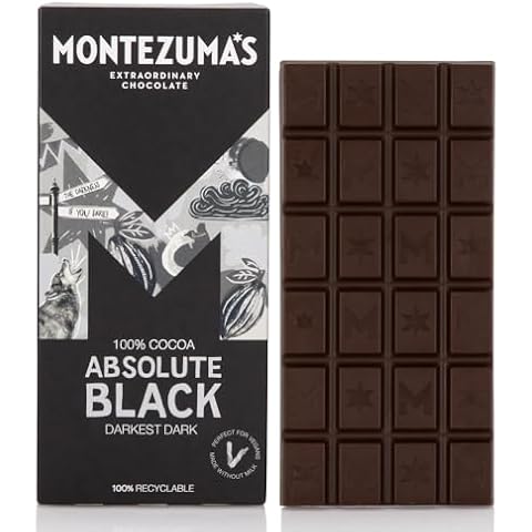 Montezuma's 100% Cocoa Dark Chocolate Bar Cover