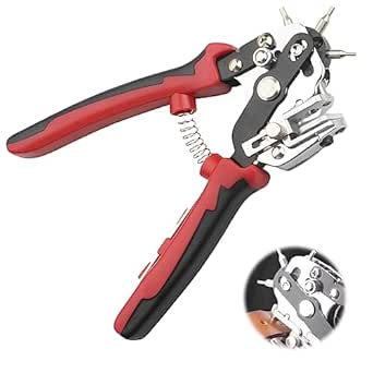 Pinza Fustellatrice Per Fori - 6 Misure Per Cinture, Cuoio, Pelle E Plastica - Foto 8