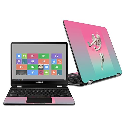 MightySkins Skin Compatible with Samsung Chromebook Pro 12.3" - Money and Pistachio | Protective, Durable, and Unique Vinyl wrap Cover | Easy to Apply, Remove, and Change Styles | Made in The USA