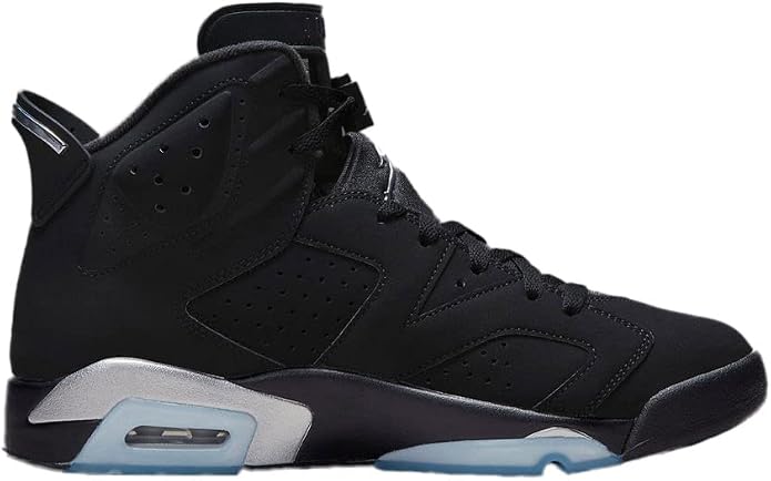 Air Jordan RETRO 6 ブラック Men's Jordan 6 Retro Black Chrome Black/Metallic Chile | Ubuy