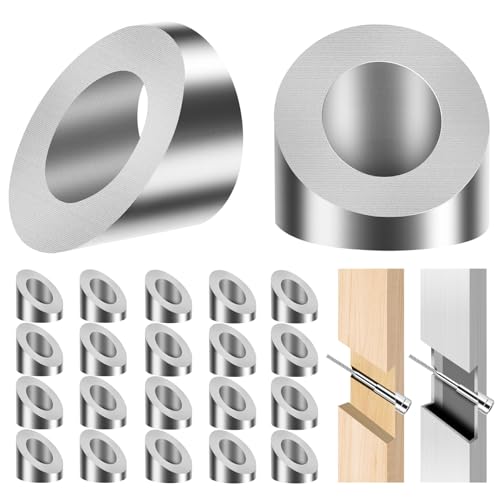 Gyykzz 20 Pack Beveled Angle Washers 25/64