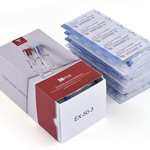 Dragonhawk Extreme Tattoo 50Pcs Cartridges Needles Mixed Sizes 1003Rl 1005Rl 1007Rl 1205Rs 1207Rs Ex-3 #TOP7