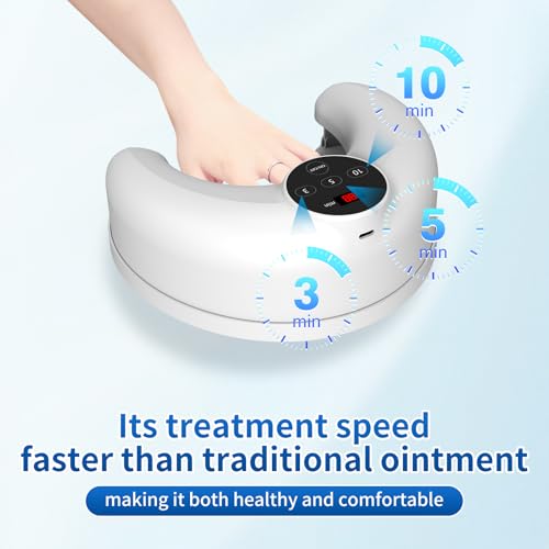 Micosi Unghie Per Multiple Unghie Dei Piedi & Delle Mani Con Luce Infrarossa 910 Nm + Luce Blu 470Nm, Dispositivo Antimicotico Unghie Ricaricabile Adatto Per Varie Occasioni. - 7