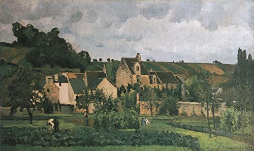Pintura murales decor en lienzo de Pissarro, cuadro decorativo de salón y dormitorio 60x90