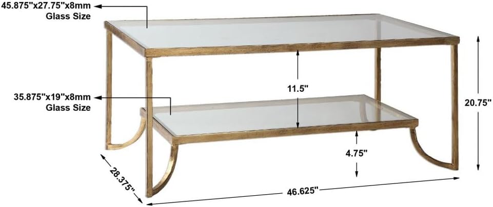 Uttermost Katina - 46.63 inch Coffee Table