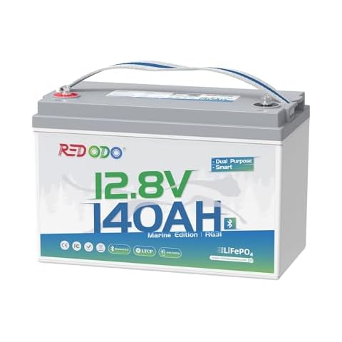 Redodo 12V 140Ah Dual Purpose LiFePO4 Battery with Bluetooth and Heating, 1000CCA Group 31 Starting Battery Plus Deep Cycle Performance with 140A BMS, 4000+ Cycles, Perfect for Automotive, Marine, RV Cover