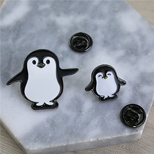 Image of Cute Penguin Lapel Shawl Brooch Pin Enamel Animal Cartoon Pins Backpacks Badge Jackets Hats Dress Sweater Anti-light Brooches Pins Fashion Jewelry Gifts for Women Girls Accessories