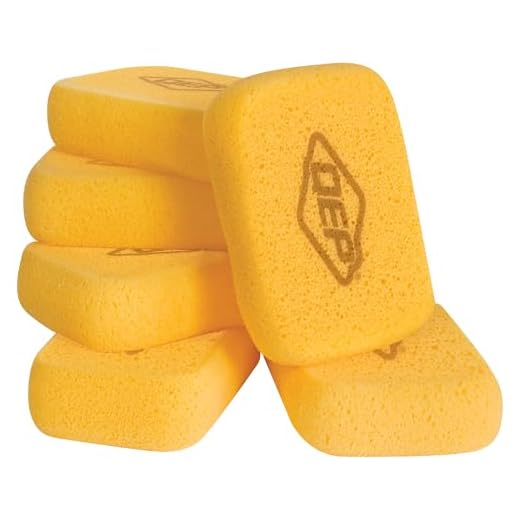 QEP 70005Q-6D 7.5 Inch x 5.5 Inch x 1.875 Inch Grouting, Cleaning and Washing Sponge, X-Large, 6-Pack, 6 Pack, Yellow, 6 Count