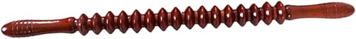 Masaje completo - Varilla de yoga de madera para barra de yoga, masajeador de barra de rueda para espalda, cuello, pierna, cintura para relajación
