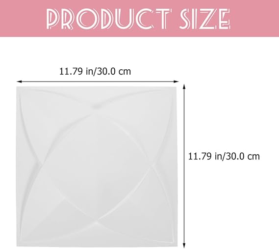 3pcs D Wall Panels PVC White Decorative Wall Covering for Office