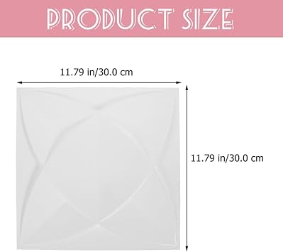 3pcs D Wall Panels PVC White Decorative Wall Covering for Office