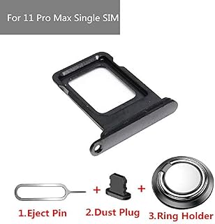 BSDTECH Dual SIM Card Tray Slot Holder Adapter Replacement for iPhone 11 Pro