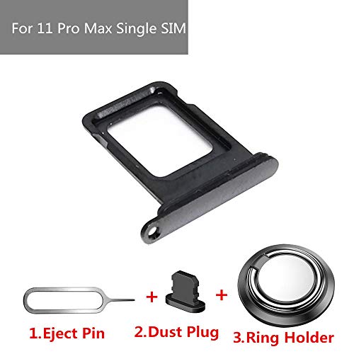 BSDTECH Dual SIM Card Tray Slot Holder Adapter Replacement for iPhone 11 Pro