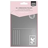 DIMENSIONI – Questa cartella da embossing 3D misura 11 x 15 cm ed è adatte per creare sfondi dettagliati con motivi di cartolina postale, etichette e molto altro