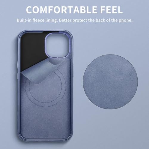 Coque magnétique iPhone 17 rouge protégeant l'objectif des chocs en cuir - 5