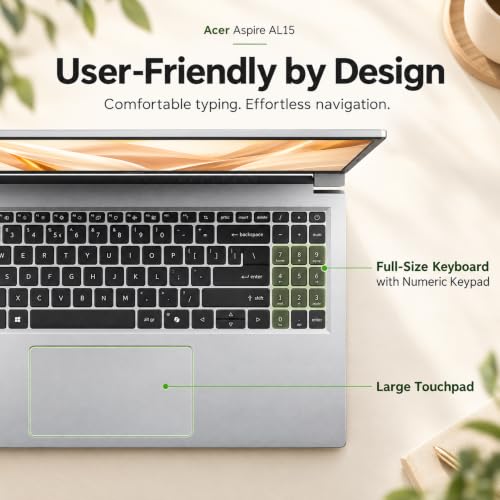Acer Aspire Lite 15 Laptop with Office 365, 16GB RAM, 1TB Cloud Storage and 256GB SSD, Intel 4-Core, 15.6" FHD (1920 x 1080) Display, 2026 Edition, Windows 11, no Mouse | Learn or Work on The Go - image 7