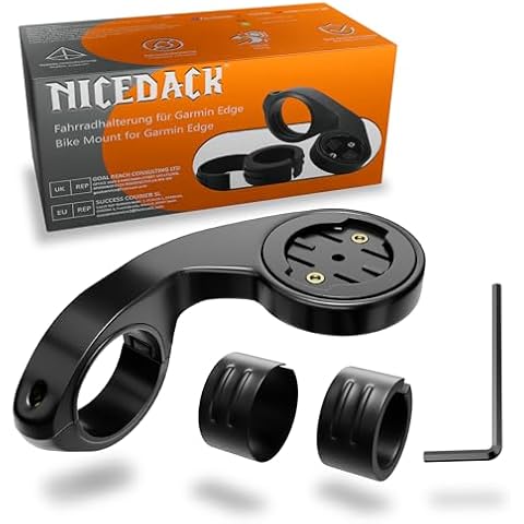 NICEDACK Bike Mount Compatible with Garmin Edge, Bike Mount for Garmin Edge, Bike Computer Holder for Garmin Edge 500 510 520 530 540 130 130 Plus 25 20 800 810 820 830 840 1000 1030 1030 Plus 1040 Cover