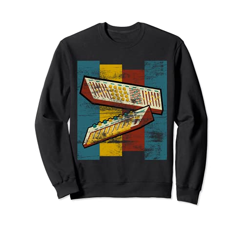 Vintage Synthesizer Electronic Music Analog Synth Retro Sweatshirt, Black