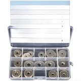 75-teiliges Unterlegscheiben-Set aus 304 Edelstahl, verschiedene Größen, M5, M6, M8, Metalldichtungs-Set mit Aufbewahrungsbox für rostbeständige, sichere Befestigung bei DIY-Projekten