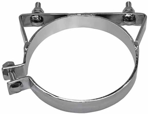 Technical Precision Replacement for Kenworth T800 Curved Glass Year 2006 Chrome Stack MOUNTING Bracket 6 INCH