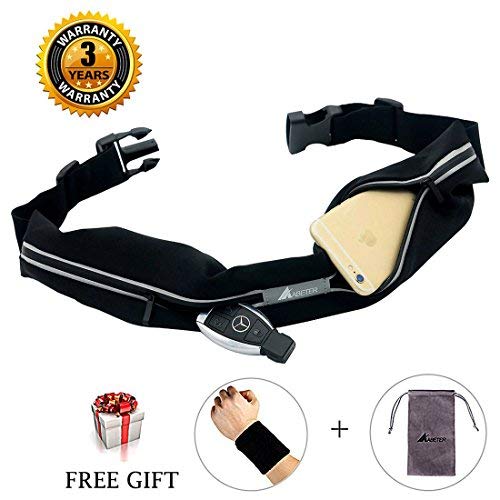 Stretch Money Belt Amazon Com - abeter best running belt pocket belt waist pack pouch sweatproof rainproof slim with 2 expandable pockets