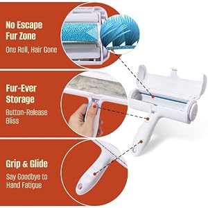 Pet Hair Removal Roller - Reusable Cat and Dog Fur Remover Lint Roller for Carpet, Couch, Furniture, Car Seat, Bedding and Clothing - Portable and Multi-Surface Pet Hair Removal Tool Pet Hair Removal Roller – Reusable Cat and Dog Fur Remover Lint Roller for Carpet, Couch, Furniture, Car Seat, Bedding and Clothing – Portable and Multi-Surface Pet Hair Removal Tool