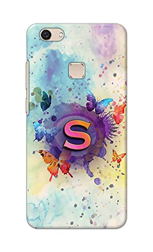 Image of PRINTFIDAA� Printed Hard Back Cover Case for Vivo V7+ | Vivo V7 Plus | Vivo Z10 Back Cover (Alphabet S) -2808