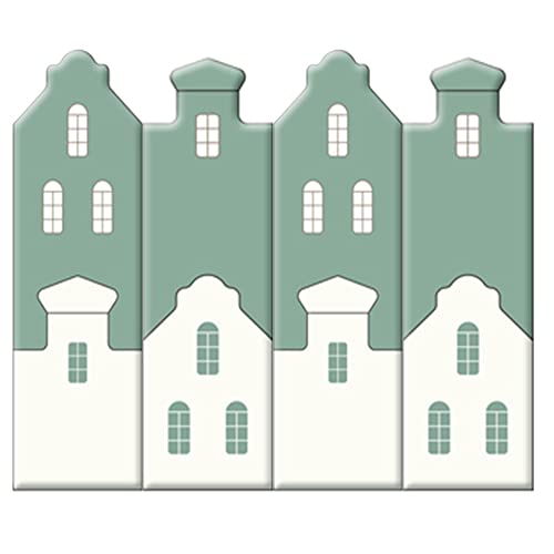 8KLANMMQ Pegatinas de pared anticolisión para niños, dormitorio de habitación infantil, tatami, tablero de pared de poliuretano impermeable, en forma de castillo, almohadilla de pared autoadhesiva