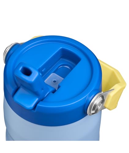 Image of STANLEY IceFlow Flip Straw 2.0 Water Bottle 16 oz | Built-In Straw with Larger Opening | Lightweight and Leak Resistant | Insulated Stainless Steel | BPA-Free | Cornflower Admiral Blue
