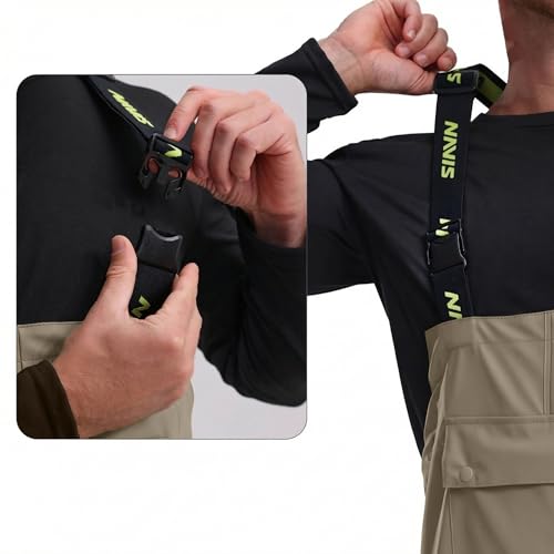Image of Men's Workwear 3-Piece Waterproof PU Rain Suit Set | Hooded Jacket & Bib Pants, Sealed Seams, Storm Flap, Adjustable Suspenders, Flap Pockets, Outdoor Work, Fishing, Farming