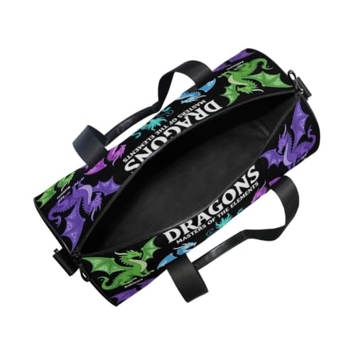 Bolsa de lona redonda con bolsillo interior para ordenar tu ropa 5
