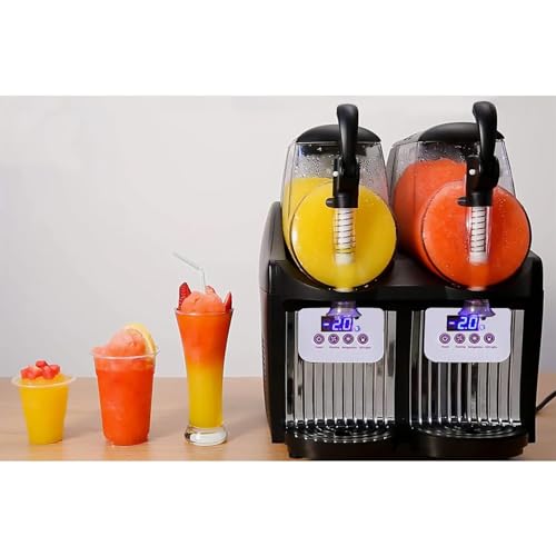 ZHIXUMM 5lkommerzielle Slushy-Maschine, Gefrorene Slushy-GeträNkemaschine Mit DoppelschüSsel In Mini-GrößE, KüHlgeträNkemaschine, KüHl-Slushie-Saftmaschine, FüR Restaurant-Bar-Partys – Bild 3