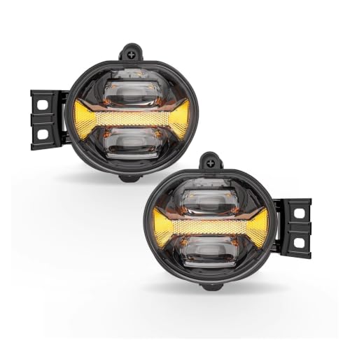 Phare Dodge Ram 1500 2002-2008 avec feux antibrouillard LED et DRL ambre blanc