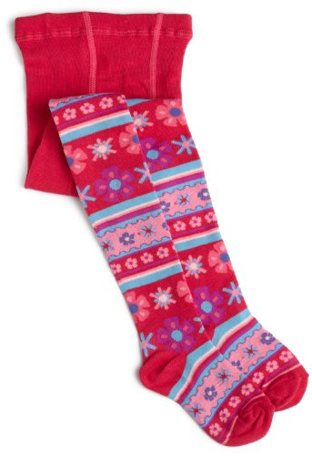 Jefferies Socks Girls 2-6X Flower Basket Tights