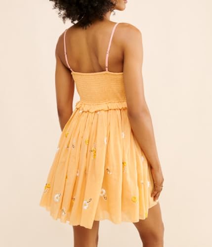 Image of Women Boho Floral Mini Cami Dress Spaghetti Strap Flowy Sling Dress Graphic Backless Summer Holiday Sundress