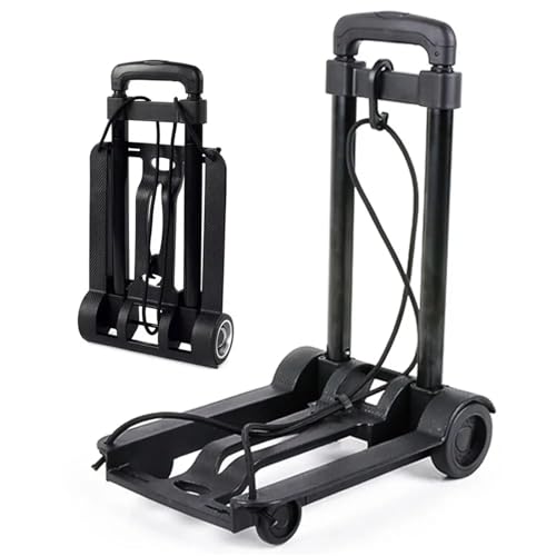 Diable pliable télescopique robuste avec roulettes fluides - 2