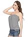 Maggie Tang Women's Modal Pleated Tube Top Grey M