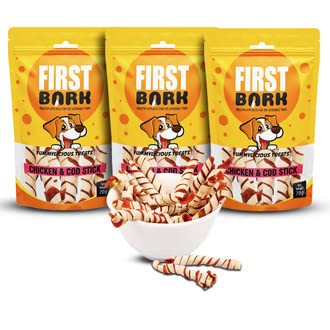 First BARK Treats Chicken & Cod Stick 70gm X 3 (Pack of 3) - Sold by Shiva Healthcare (B0BM4Q1H3V) Amazon Price History, Amazon Price Tracker