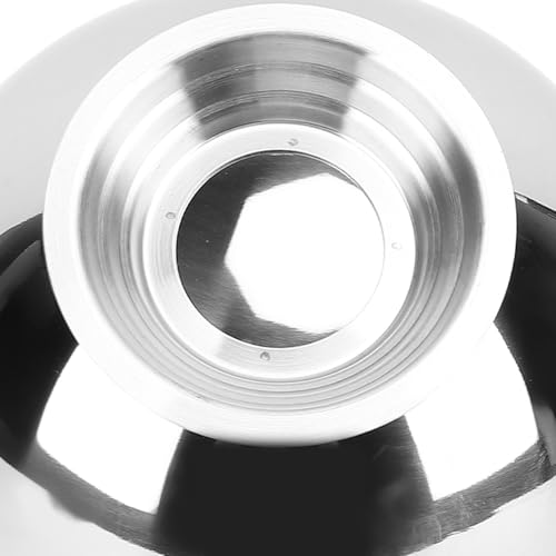 Kuuleyn Edelstahlschüssel Schräge Gewürzschüssel 304 Edelstahl Multifunktionale abgewinkelte Servierschüssel für Küchengewürz Dessert Obst (Große Größe mit Sockel)