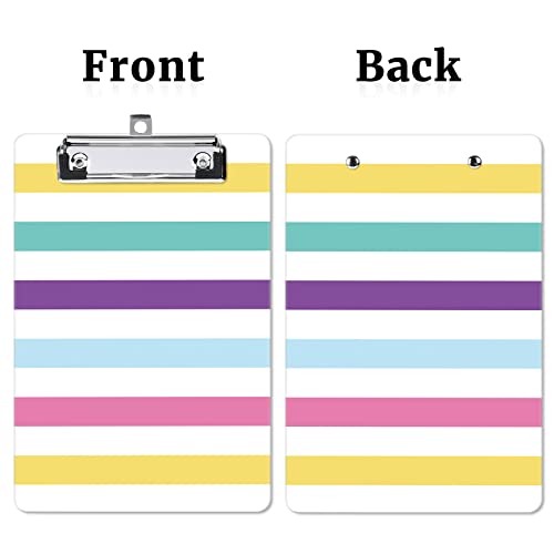 Image of Small Plastic Clipboard 6 x 9 in, Standard A5 Size Fashion Clip Board