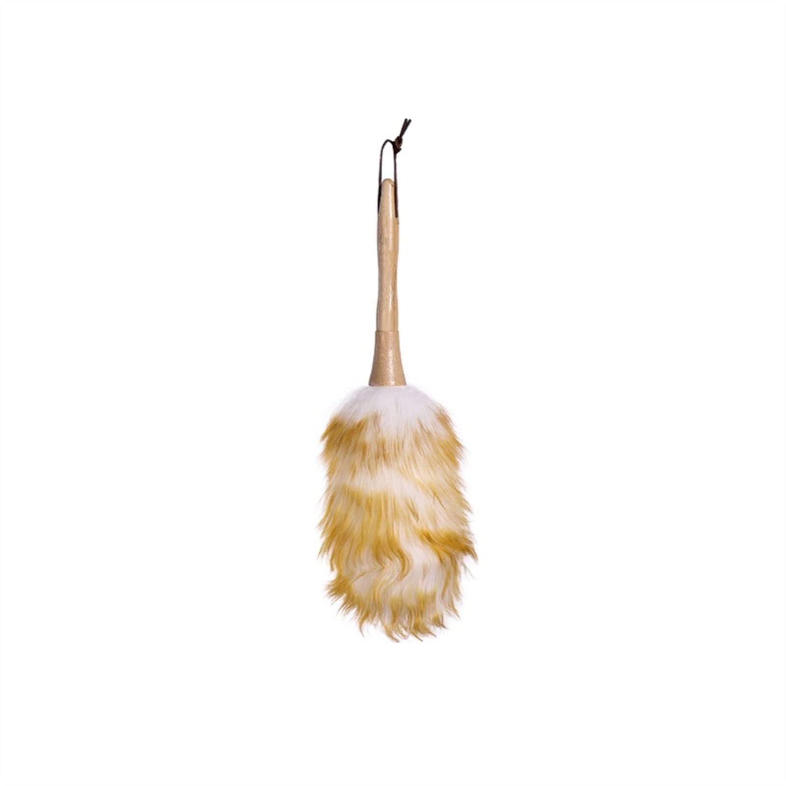 Dusters for Cleaning, Dust Brush Housework Feather Duster Wood Handle Blinds Cleaner Purifier Tool Lambswool for