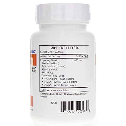 Systemic Formulas Bio Function #39 Gf Thyroid 60 Capsules #TOP1