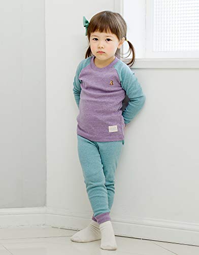 Vaenait Baby Kids Girls Sleepwear Pajama 2Pcs Set Raglan Purple Xl #TOP1