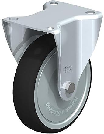 Blickle B-Path 125K-FK Fixed Caster, 4.92" Wheel Diameter, 440 lb. Load Capacity