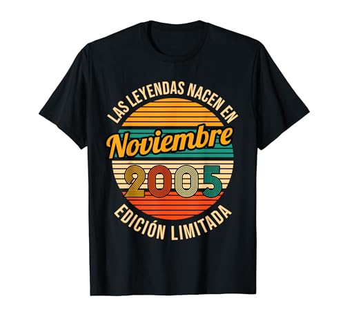 As lendas nascem em novembro 2005 18th Birthday t-shirt, Preto